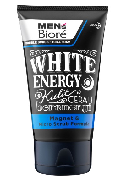 Men's Biore Double Scrub White Energy
