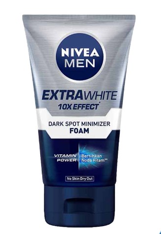 Nivea Facial Foam For Men Extra White Dark Spot Sabun Pemutih Wajah Pria
