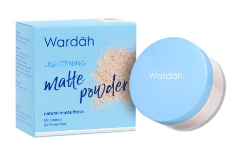 Bedak Tabur Wardah Lightening Matte Loose Powder Untuk Kulit Berminyak