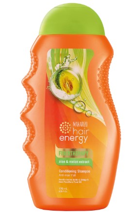 Shampoo Makarizo untuk Rambut Rontok Fiberteraphy Aloe & Melon Extract