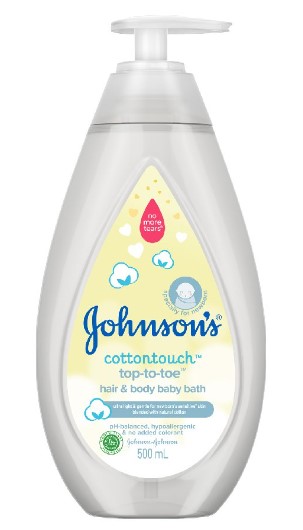 JOHNSON’S Cottontouch Top to Toe Hair & Body Baby Bath