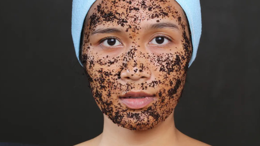 masker wajah dari kopi