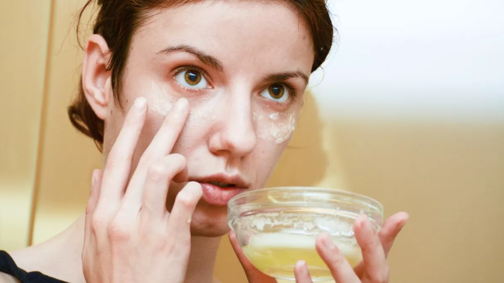 masker wajah dari putih telur